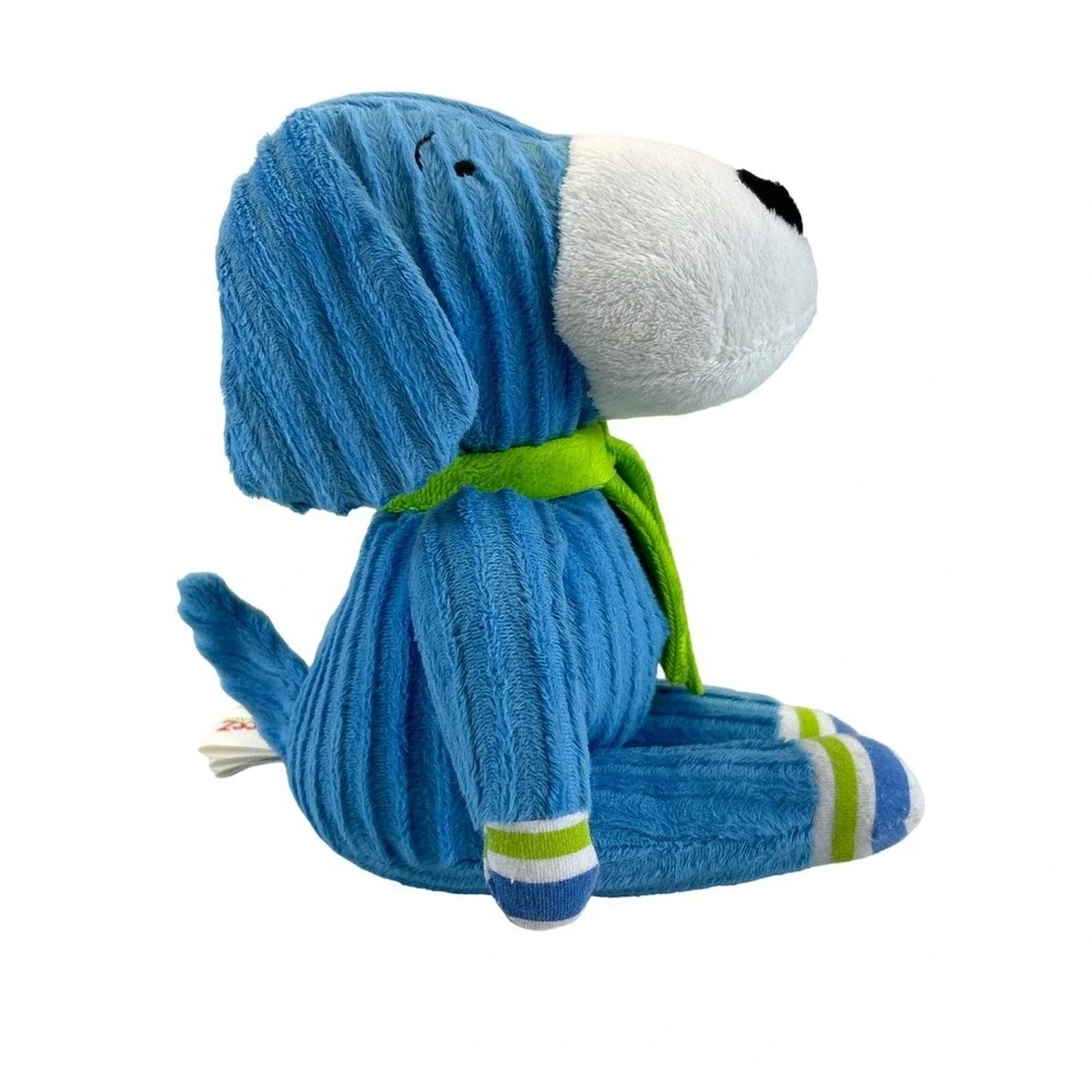 Monkeez & Friends Plush Sonny Puppy Dog Blue Corduroy‎ Green Scarf 2012